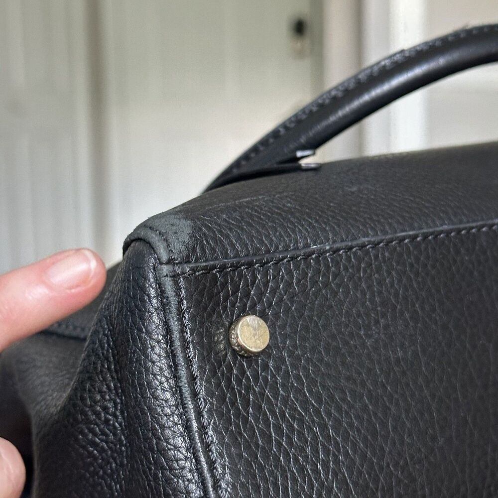 Kate Spade Black Pebbled Leather Tote Bag - Picture 15 of 16